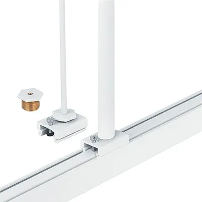 Zumtobel Befestigungsstück 3-Phasen Stromschiene S2802620 | Pendelmontage | Aluminium | 35x30x15mm | Weiß