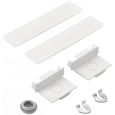 Zumtobel Endkappenset ECOOS2 SLIM 22171136 | Endkappe für Einzelleuchte/Lichtband | Kunststoff | weiß