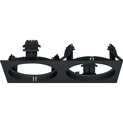 Zumtobel Einbaurahmen CARDAN evolution M 60800835 | Installationsrahmen 2-fach | Kunststoff | 320x160 mm | schwarz