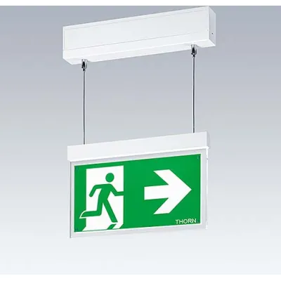 THORN Voyager Style 115 Rettungszeichenleuchte 96222364 | LED Notleuchte 3h | Pendelmontage | IP40 | Weiß
