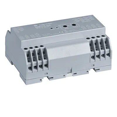 Zumtobel Steuergerät DIMLITE 22161824 DALI/DSI 4-Kanal | Lichtsteuerung | für bis zu 4 Leuchtengruppen | schwarz
