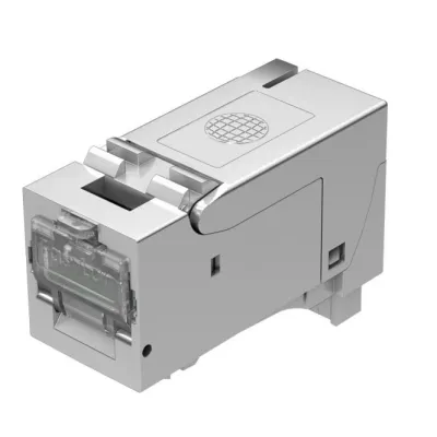 EasyLan Keystone-Modul CKFAK001E | RJ45 Cat.6A geschirmt | fixLink SL | 10 Gbit | PoE+ | AWG24-22 | Zinkdruckguss