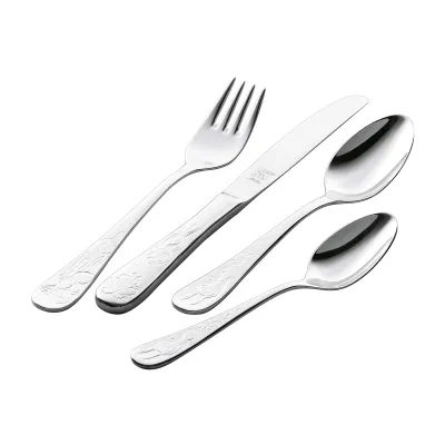 ZWILLING Kinderbesteck Grimm's Märchen 4-teilig | Edelstahl | Märchenmotive | spülmaschinengeeignet | gravierbar