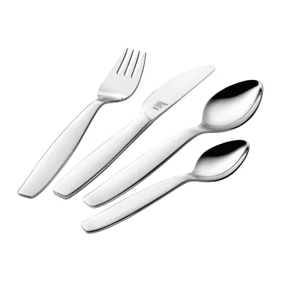 ZWILLING Kinderbesteck Set Pila 1026663 | 4-teilig | ab 3 Jahren | Edelstahl 18/10 | rostfrei | spülmaschinengeeignet
