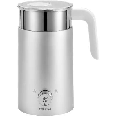 ZWILLING Milchaufschäumer Enfinigy 400ml | Automatisch | Barista-Qualität | Edelstahl | für pflanzliche Milch | Silber