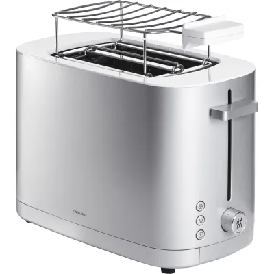 ZWILLING Toaster ENFINIGY 53008-000-0 | 2 Scheiben | 1000 Watt | 7 Bräunungsstufen | Edelstahl silber