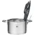 Bild: ZWILLING Topfset Simplify 1009150 | 5-teilig | Induktionsgeeignet | Edelstahl 18/10 | Stay-Cool-Griffe | Silber-Schwarz