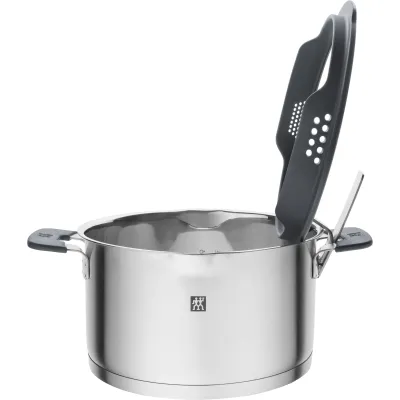 ZWILLING Topfset Simplify 1009150 | 5-teilig | Induktionsgeeignet | Edelstahl 18/10 | Stay-Cool-Griffe | Silber-Schwarz