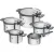 Bild: ZWILLING Topfset Simplify 1009150 | 5-teilig | Induktionsgeeignet | Edelstahl 18/10 | Stay-Cool-Griffe | Silber-Schwarz