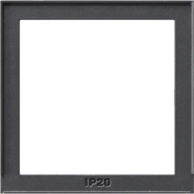 Gira Adapterrahmen 028967 für System 55 TX_44 | Zwischenrahmen 55x55 mm | Anthrazit | IP20 | Glas | 1-fach