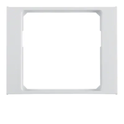 Berker Adapterring Zwischenring 11087109 K.1 | 50x50 mm | polarweiß glänzend | Kunststoff | Unterputz | DIN 49075