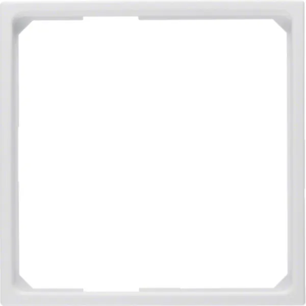 Berker Adapterring 11091919 | Zwischenring für Zentralstück 50x50mm | S.1 B.3 B.7 | Unterputz | Kunststoff polarweiß