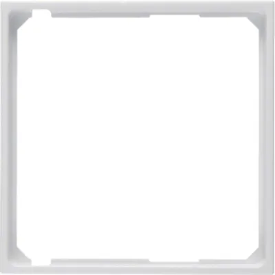 Berker Zwischenring für Zentralplatte 11098989 | S.1/B.3/B.7 | 50x50 mm | Kunststoff | polarweiß glänzend | RAL 9010
