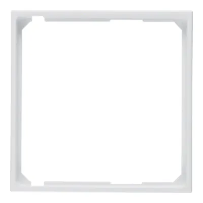 Berker Zwischenring 11091909 für Zentralplatte S.1/B.1/B.3/B.7 | 50x50 mm | Kunststoff | matt | polarweiß | RAL 9010