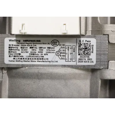 Zxgn-420-8-116l-Motor für Midea Waschmaschine 11002015011786 bürstenloser Gleich