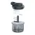 Bild: Zyliss Multischneider Easy Pull E910074 | manueller Zerkleinerer 800 ml | 3 Edelstahlklingen | spülmaschinenfest | grau