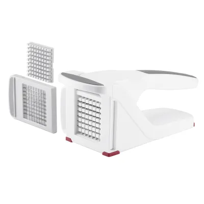 Zyliss Pommes- und Gemüseschneider E910025 | Kartoffelschneider manuell | Edelstahlklingen | Weiß