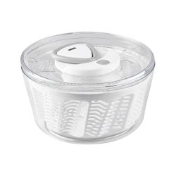 Zyliss Salatschleuder Easy Spin 2 weiß 26cm, AquaVent entfernt 25% mehr Wasser